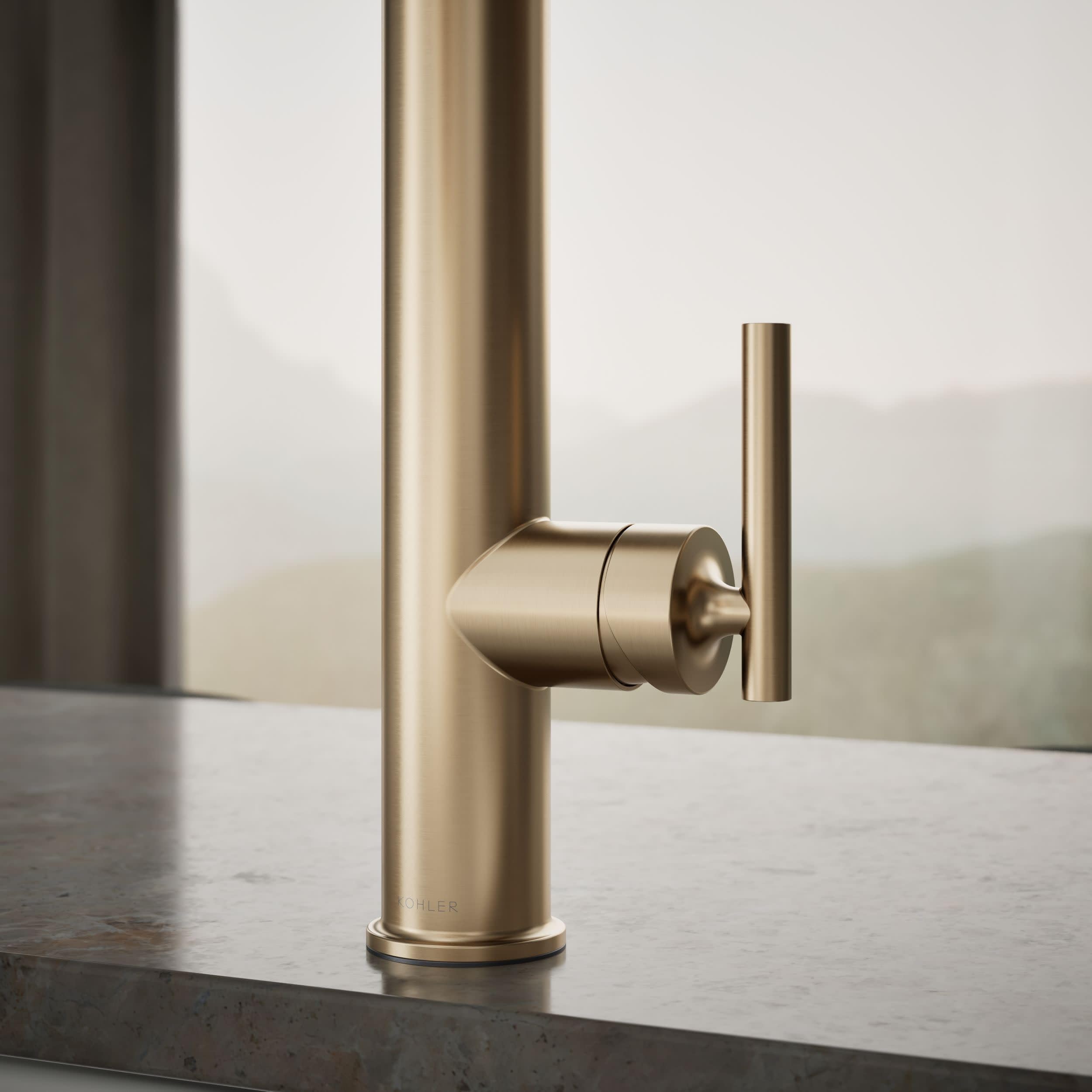 Amazon.co.jp: KOHLER ?24982-BV Purist® SEMI-PRO キッチン蛇口